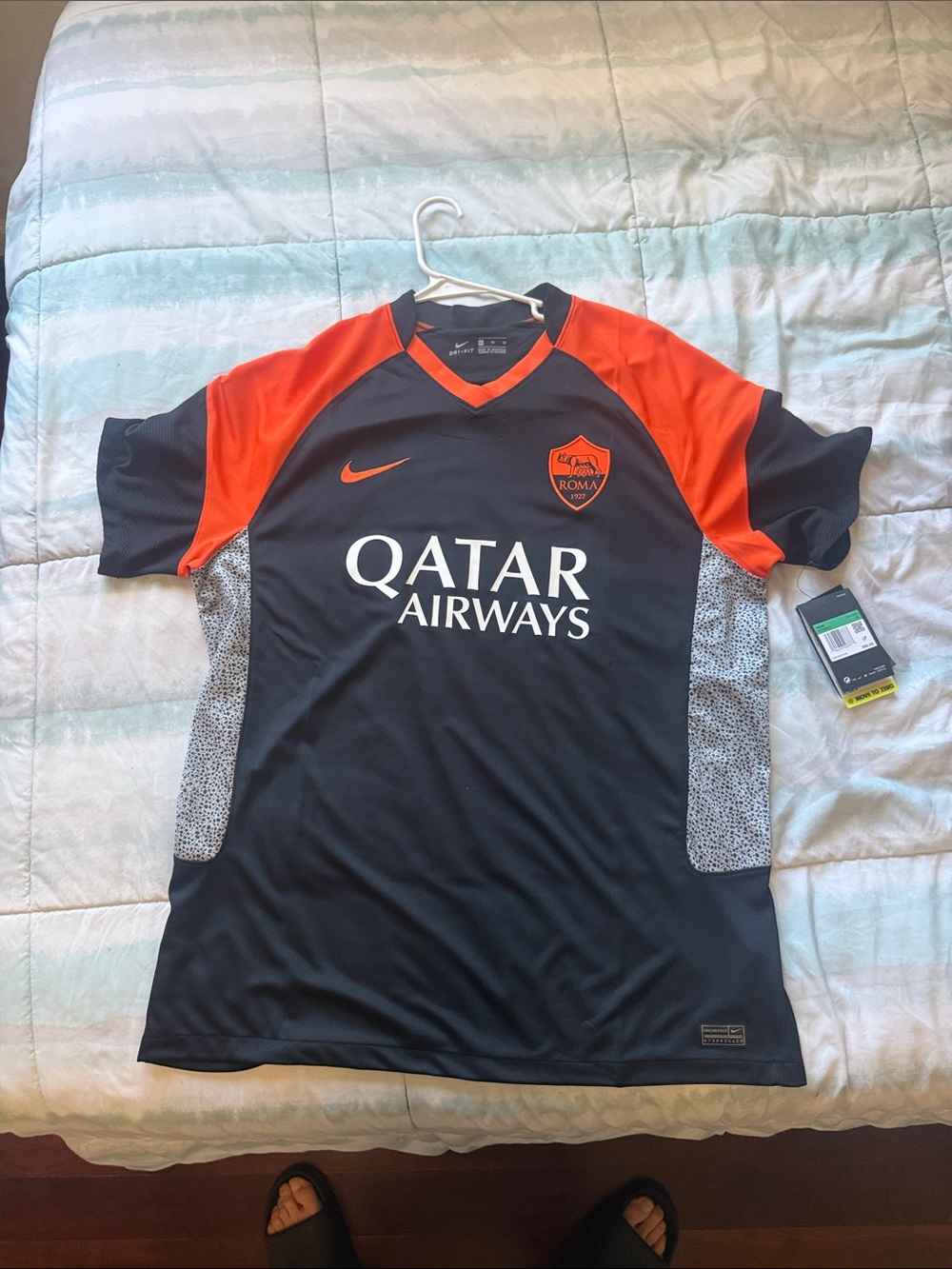 Nike AS Roma Men’s Jersey - Black & Orange Accent